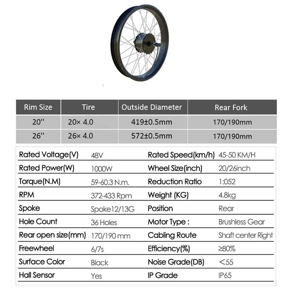 48V 2000W E-bike Fat Tire Conv - Dual Motor Ebike Kit 2000W review and price