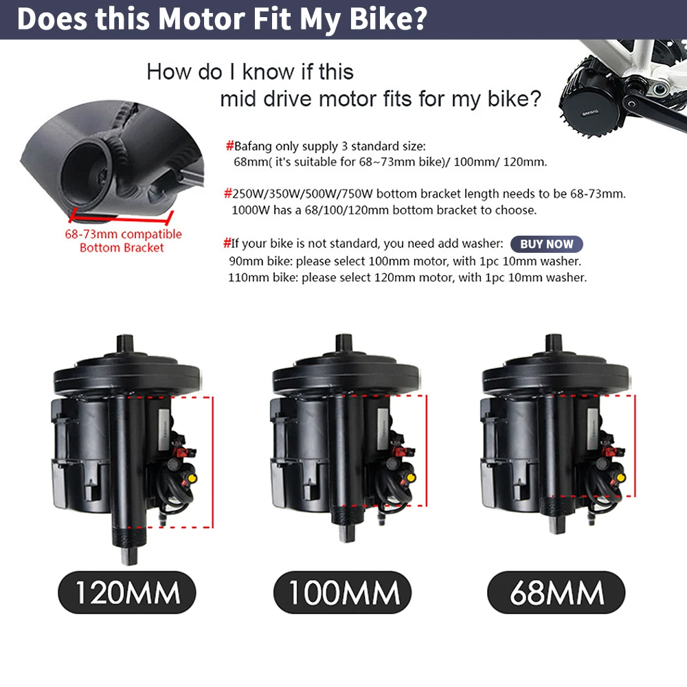 Bafang BBSHD 1000W  48V 68mm M - Side Hung Mid Drive Motor Kit review and price